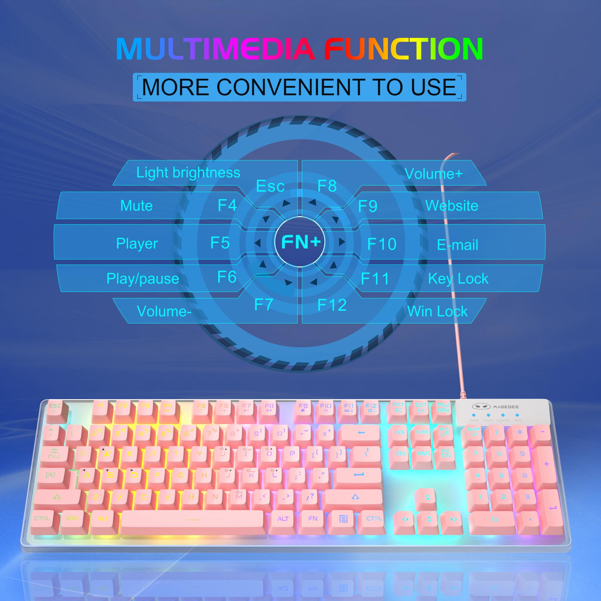 K1 RGB Gaming Keyboard and Mouse Combo