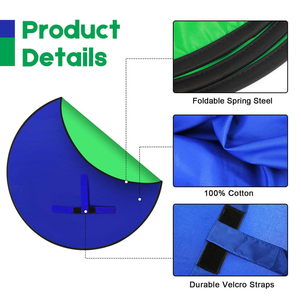 Portable Green Screen Chair Backdrop