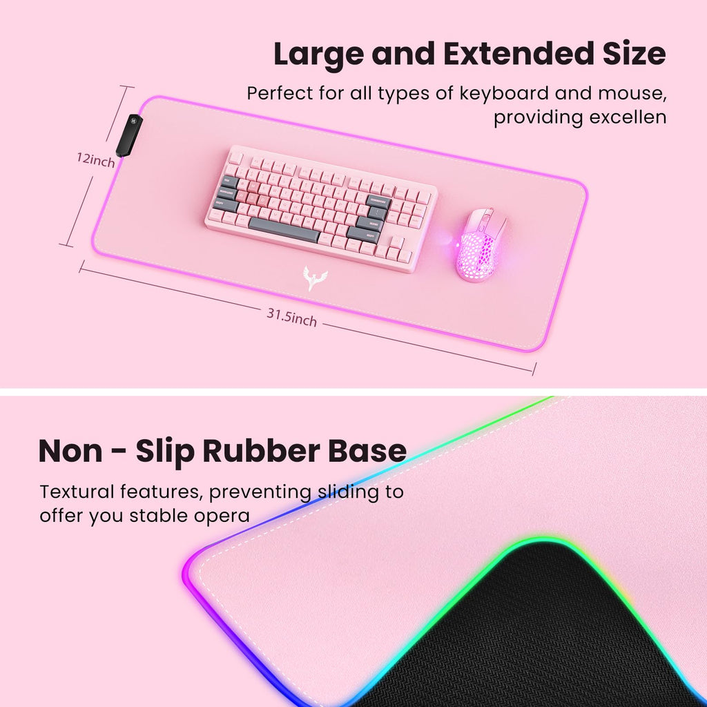 BladeHawks Extra Large RGB Gaming Mouse Pad