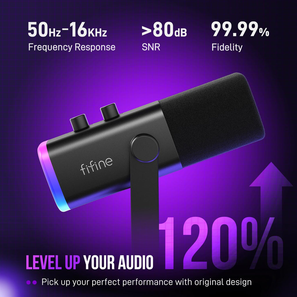 FIFINE USB/XLR Dynamic Microphone AM8