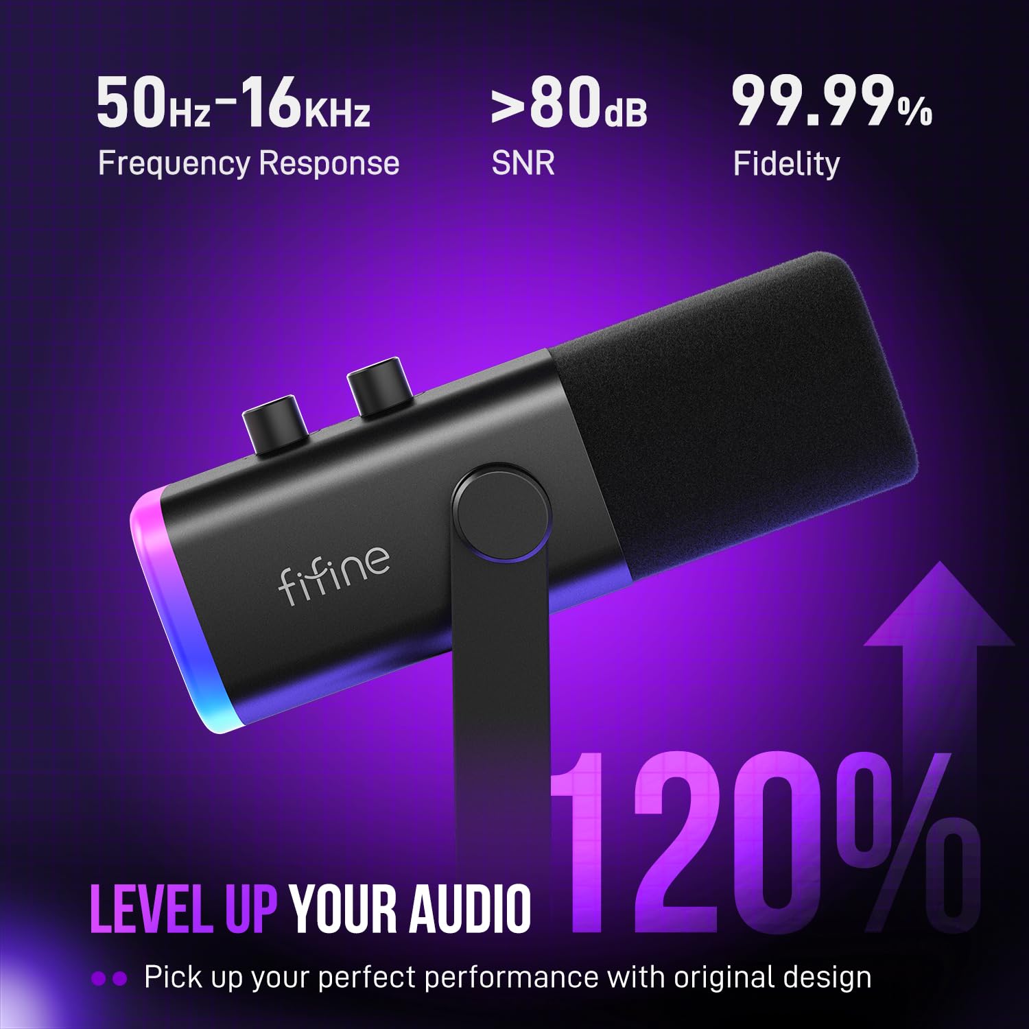 FIFINE USB/XLR Dynamic Microphone AM8