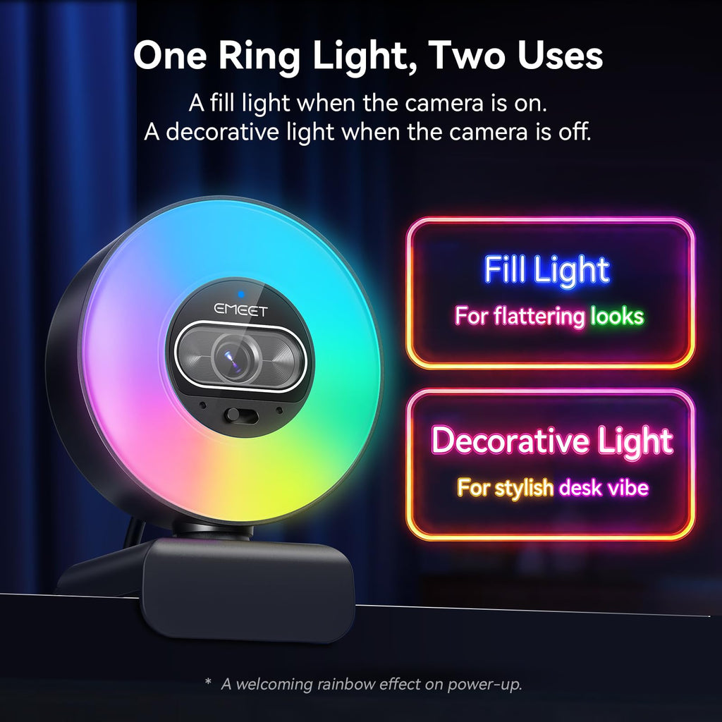 EMEET S600 4K Webcam for Streaming