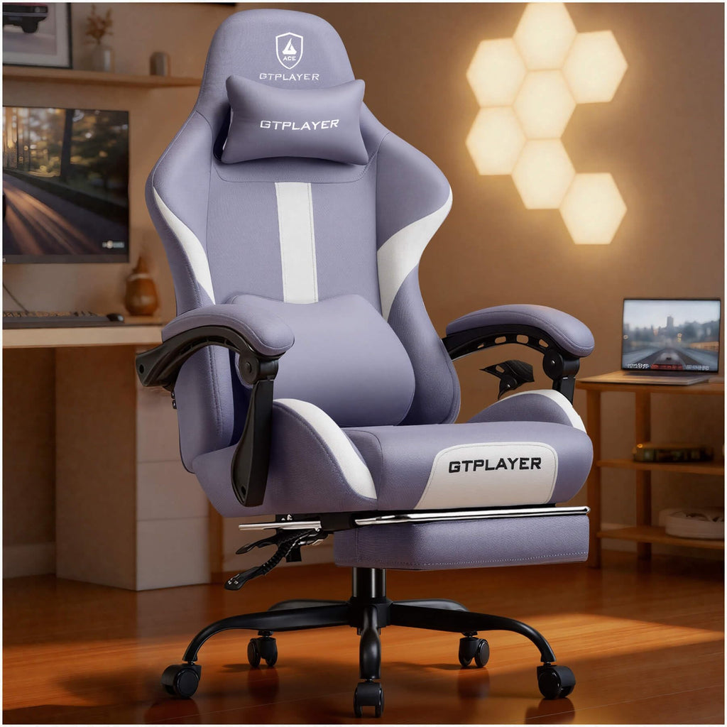 GTPLAYER Gaming Chair with Foot Rest