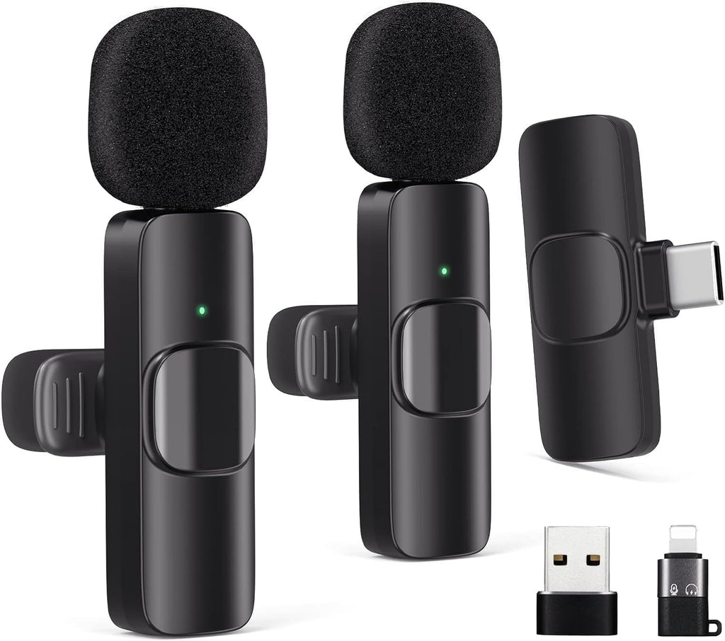 Wireless Lavalier Microphone 4-Pack