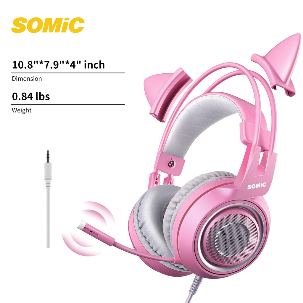 SOMIC G951s Pink Stereo Gaming Headset