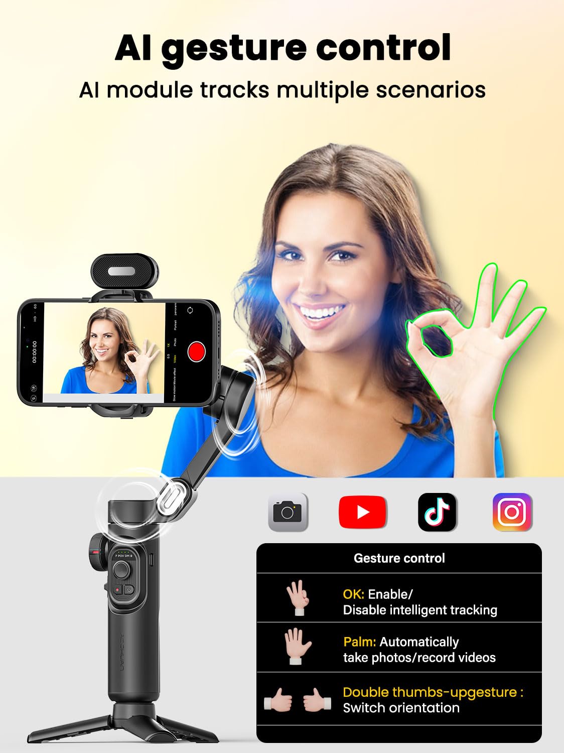 AOCHUAN Gimbal Stabilizer for Smartphone