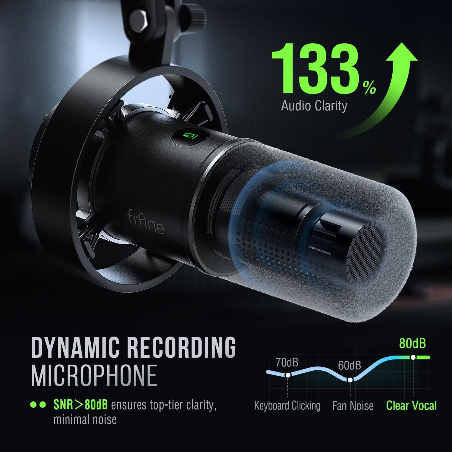 FIFINE Studio Dynamic Microphone K688