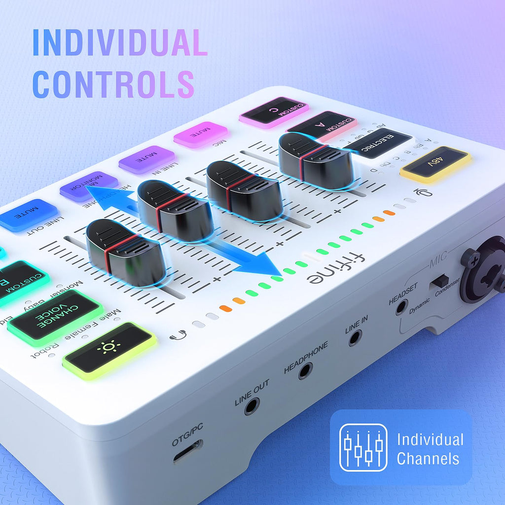 FIFINE Gaming Audio Mixer SC3