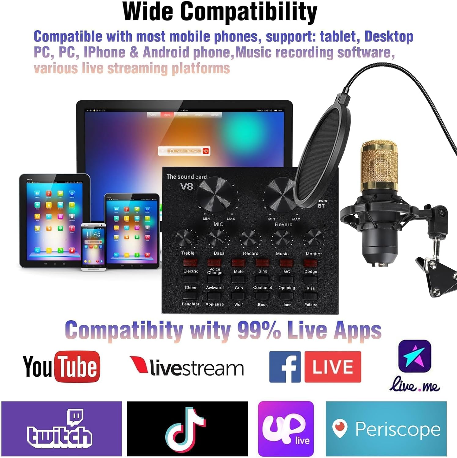 MorTime Condenser Microphone Bundle