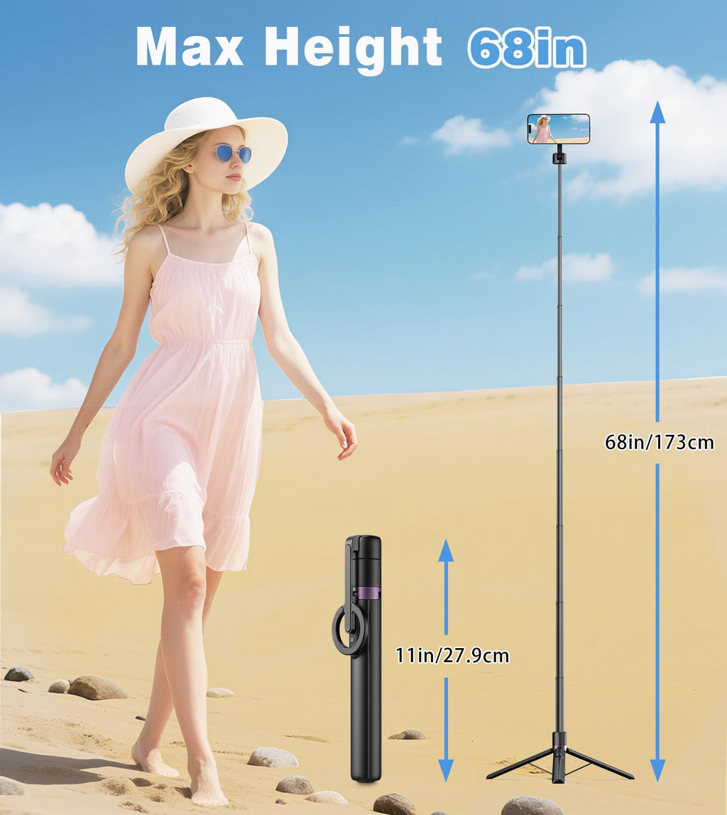 TONEOF Magnetic Selfie Stick Tripod