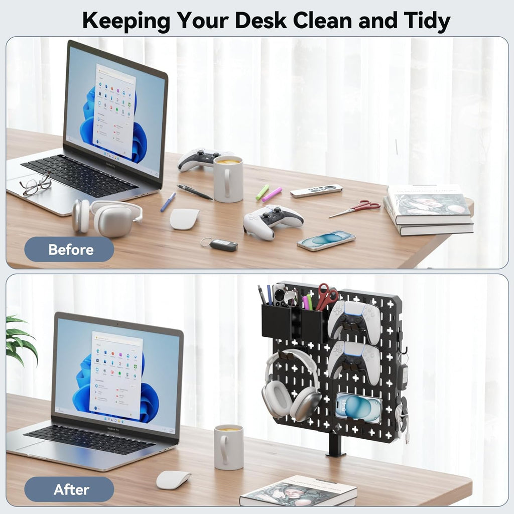 KDD 7-in-1 Clamp-on Desk Pegboard