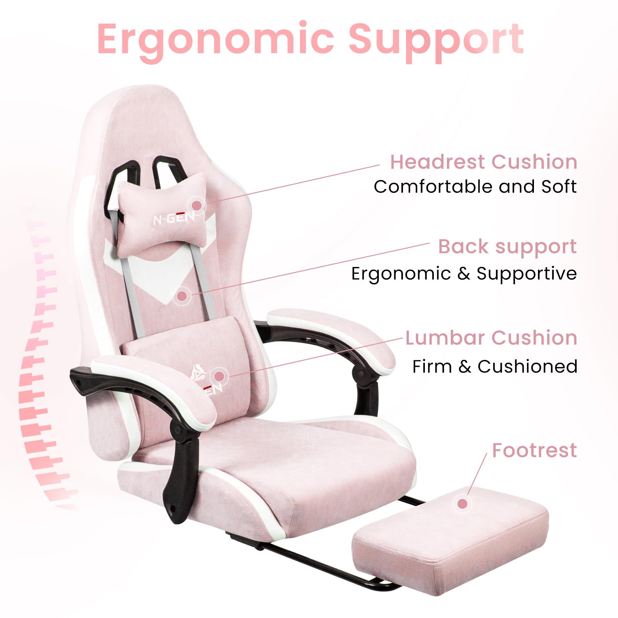 N-GEN Gaming Chair with Footrest