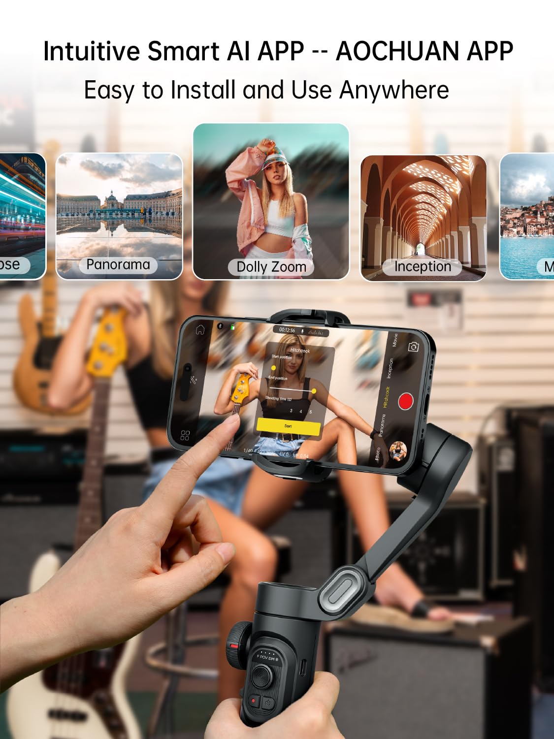 AOCHUAN Gimbal Stabilizer for Smartphone