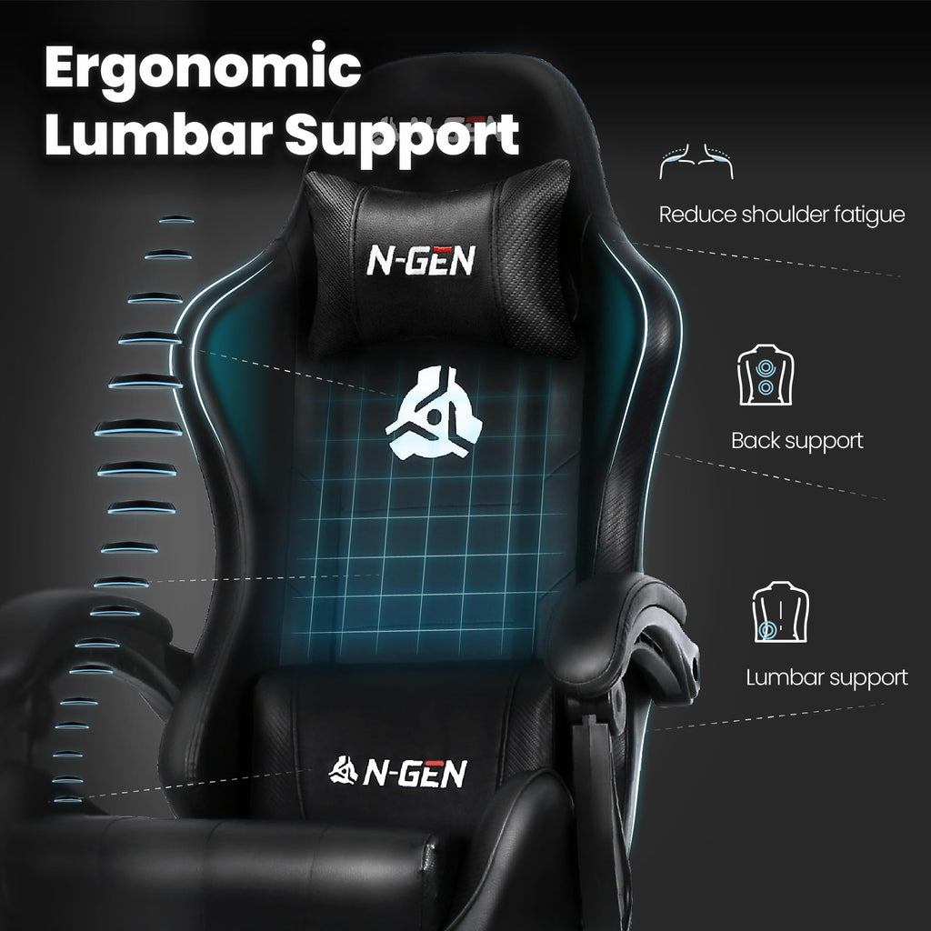 N-GEN Gaming Chair with Footrest