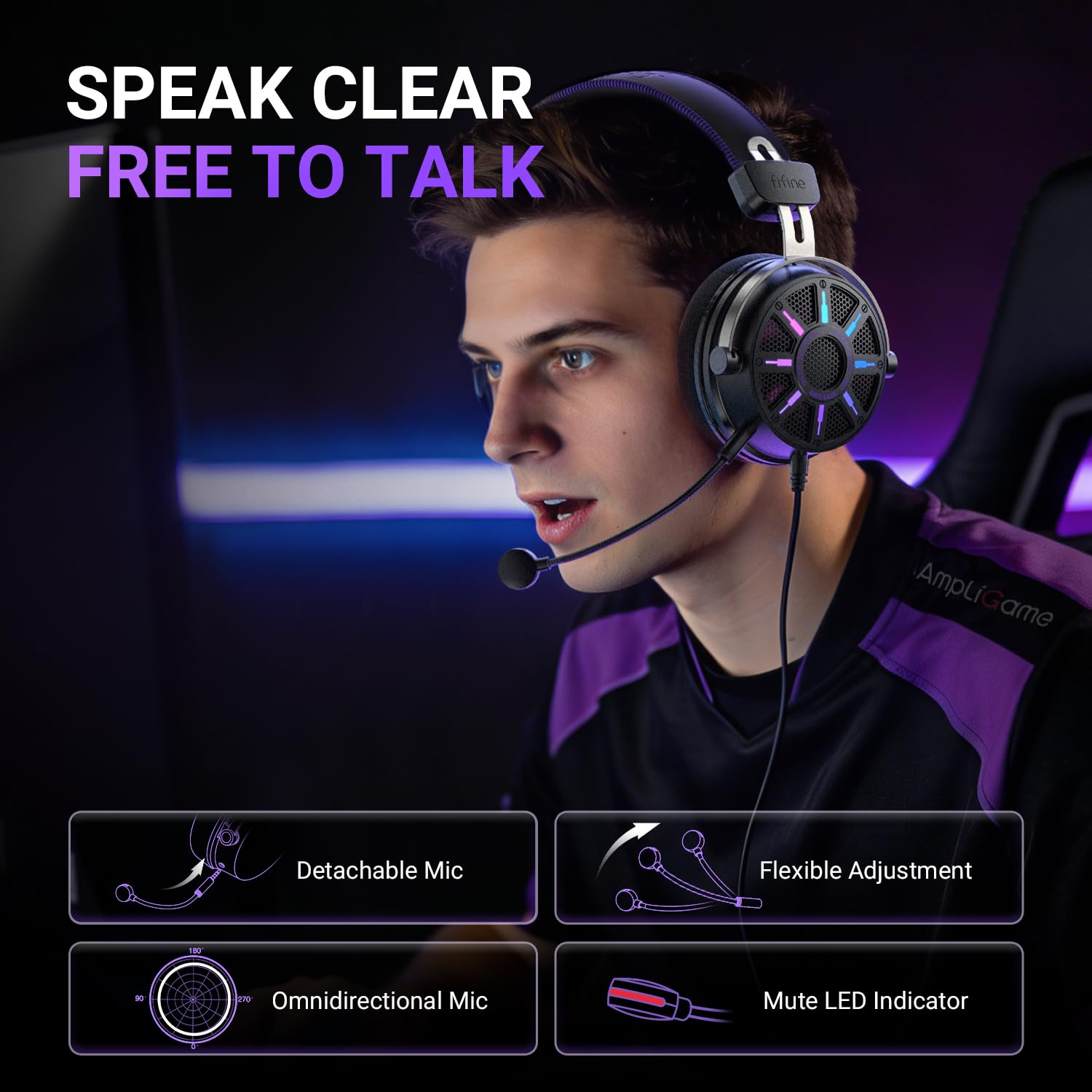 FIFINE Wired Open Back Gaming Headset