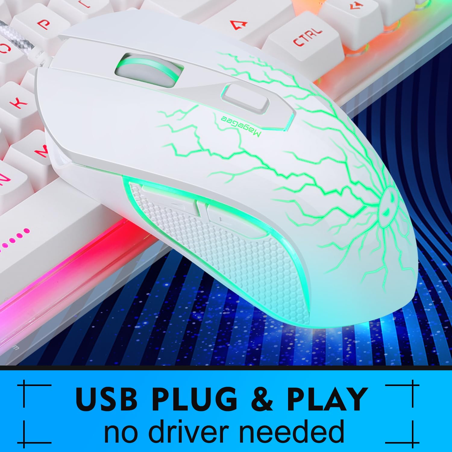 K1 RGB Gaming Keyboard and Mouse Combo