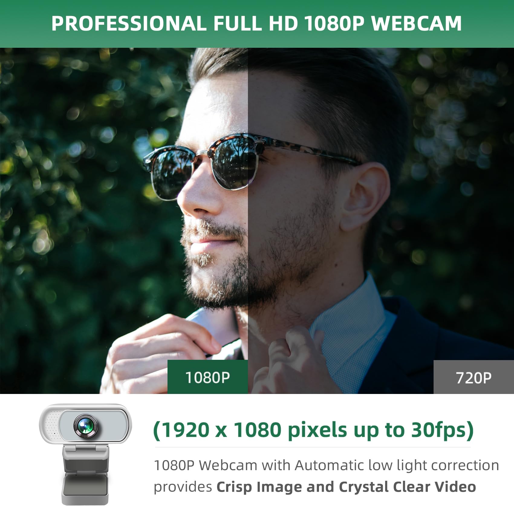 XPCAM USB-C Webcam 1080p