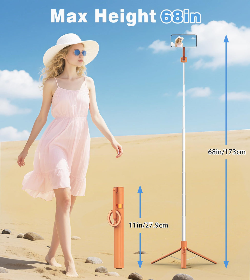TONEOF Magnetic Selfie Stick Tripod