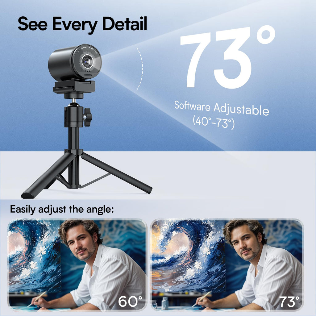 EMEET S600 4K Webcam for Streaming