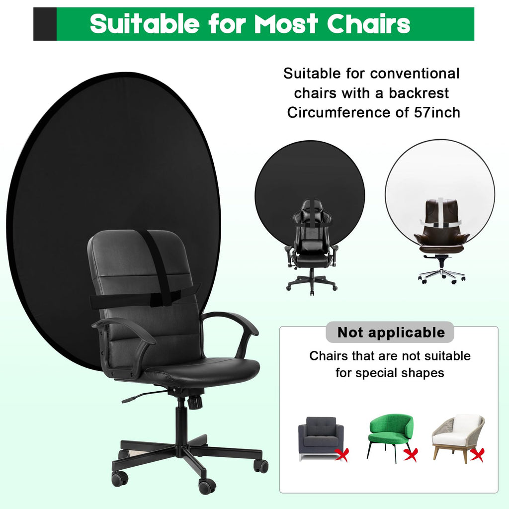 Portable Green Screen Chair Backdrop