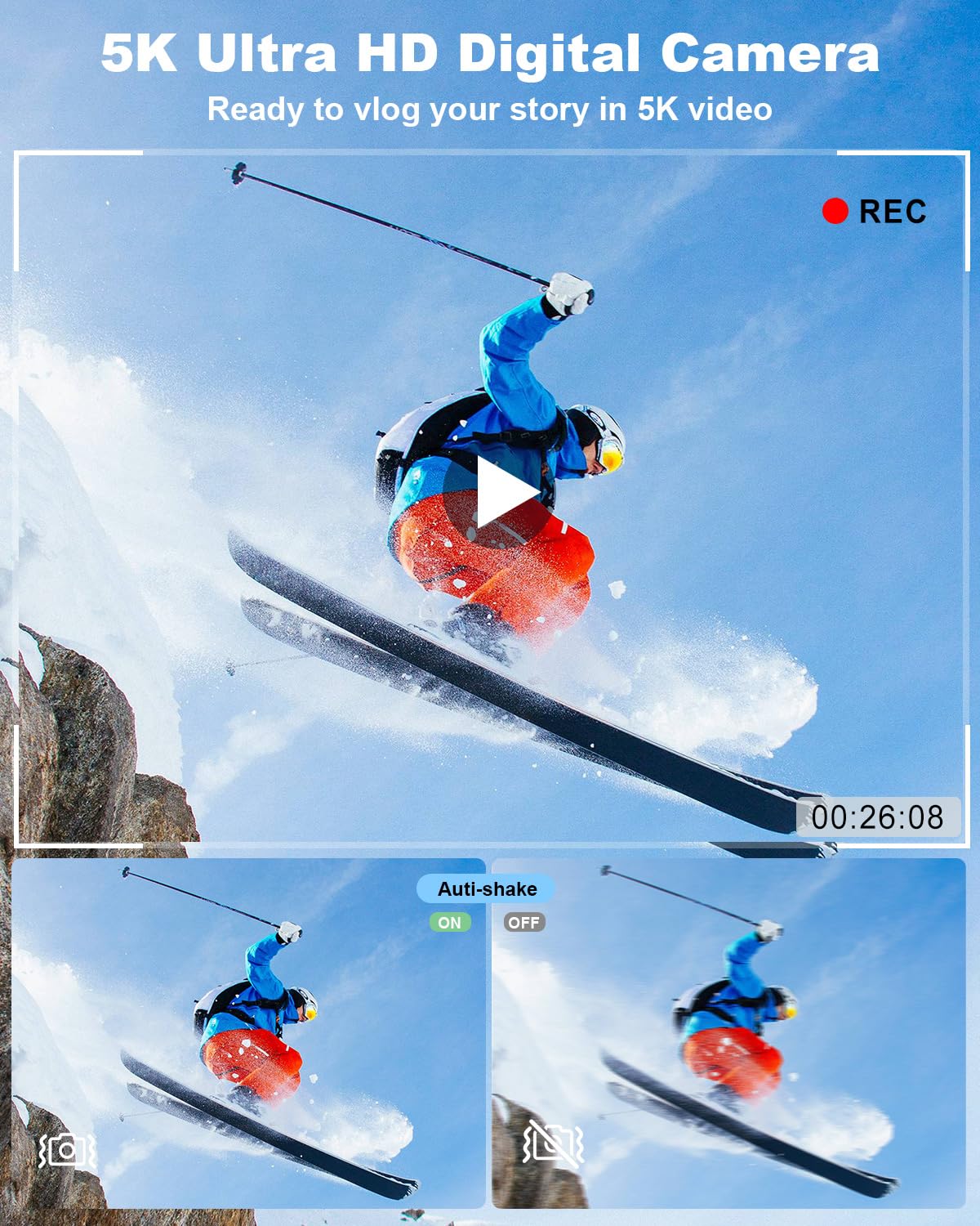 5K Digital Camera for Photography
