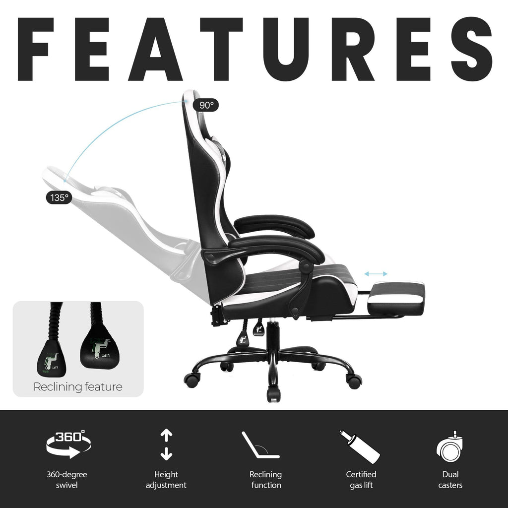 N-GEN Gaming Chair with Footrest