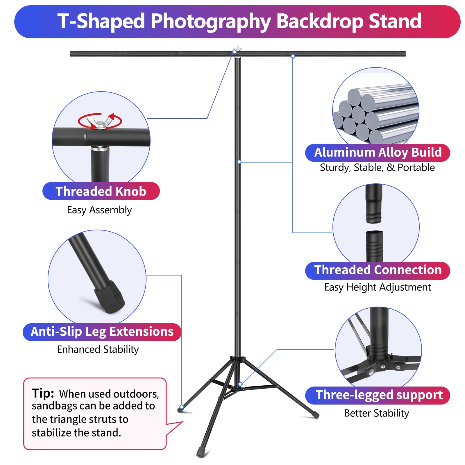 Green Screen Backdrop Kit with Stand