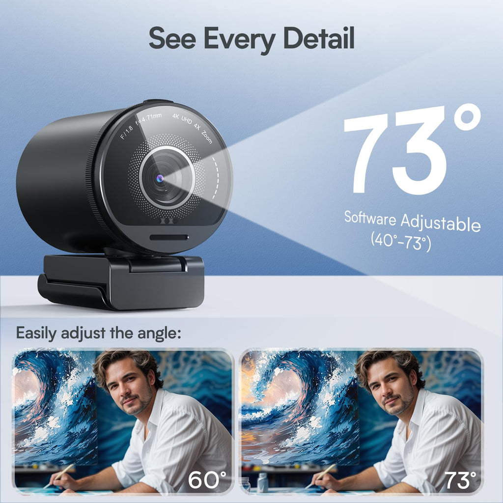 EMEET S600 4K Webcam for Streaming