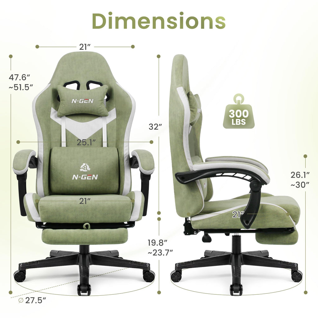N-GEN Gaming Chair with Footrest