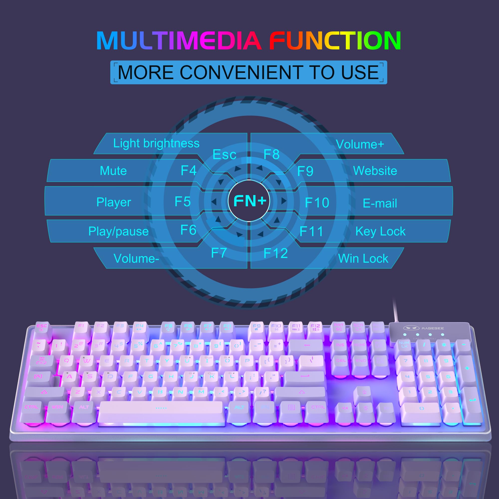 K1 RGB Gaming Keyboard and Mouse Combo