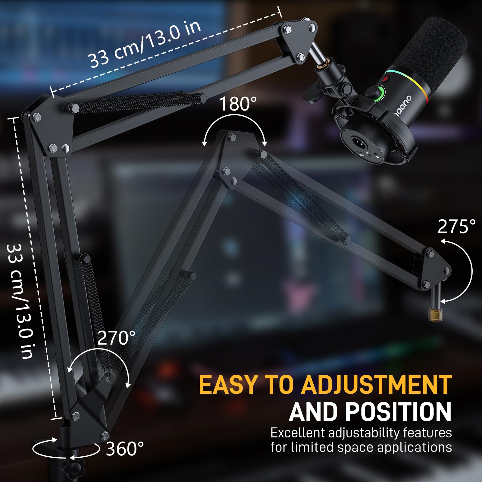 MAONO Boom Arm Microphone Stand BA20