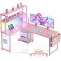 ODK 53" L-Shaped Gaming Desk with LED