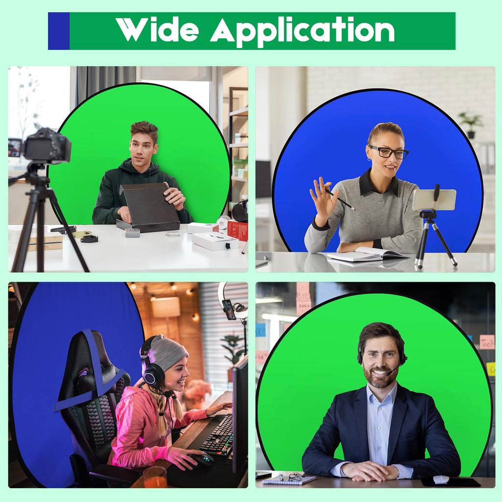 Portable Green Screen Chair Backdrop
