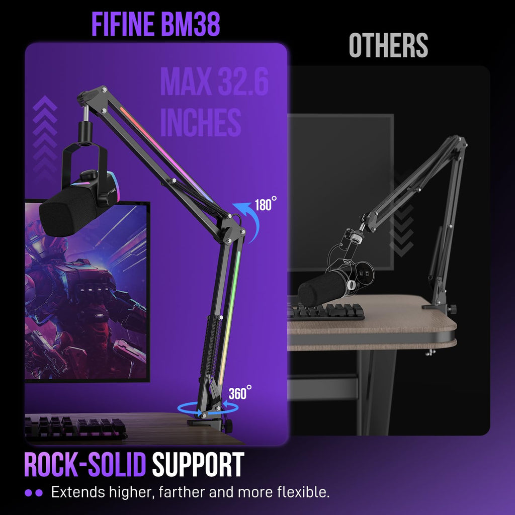 FIFINE Microphone Boom Arm BM38