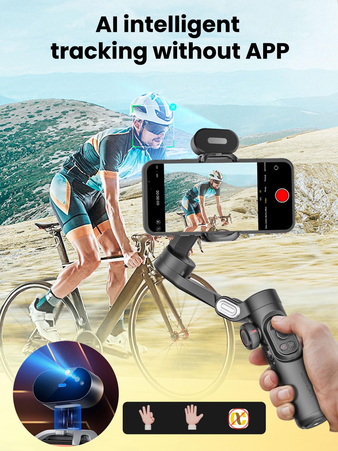 AOCHUAN Gimbal Stabilizer for Smartphone