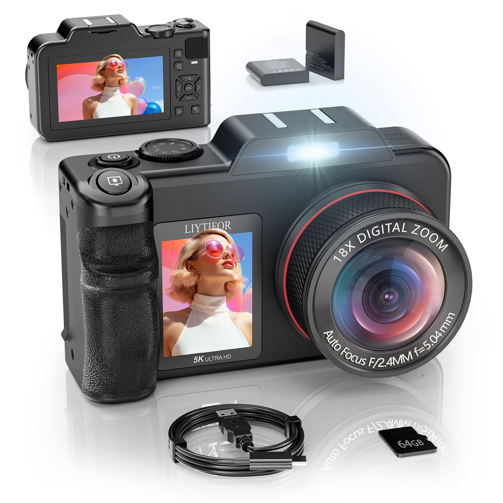 5K Digital Camera for Photography