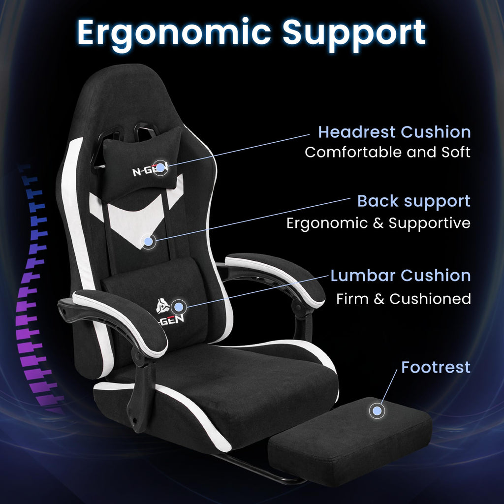 N-GEN Gaming Chair with Footrest
