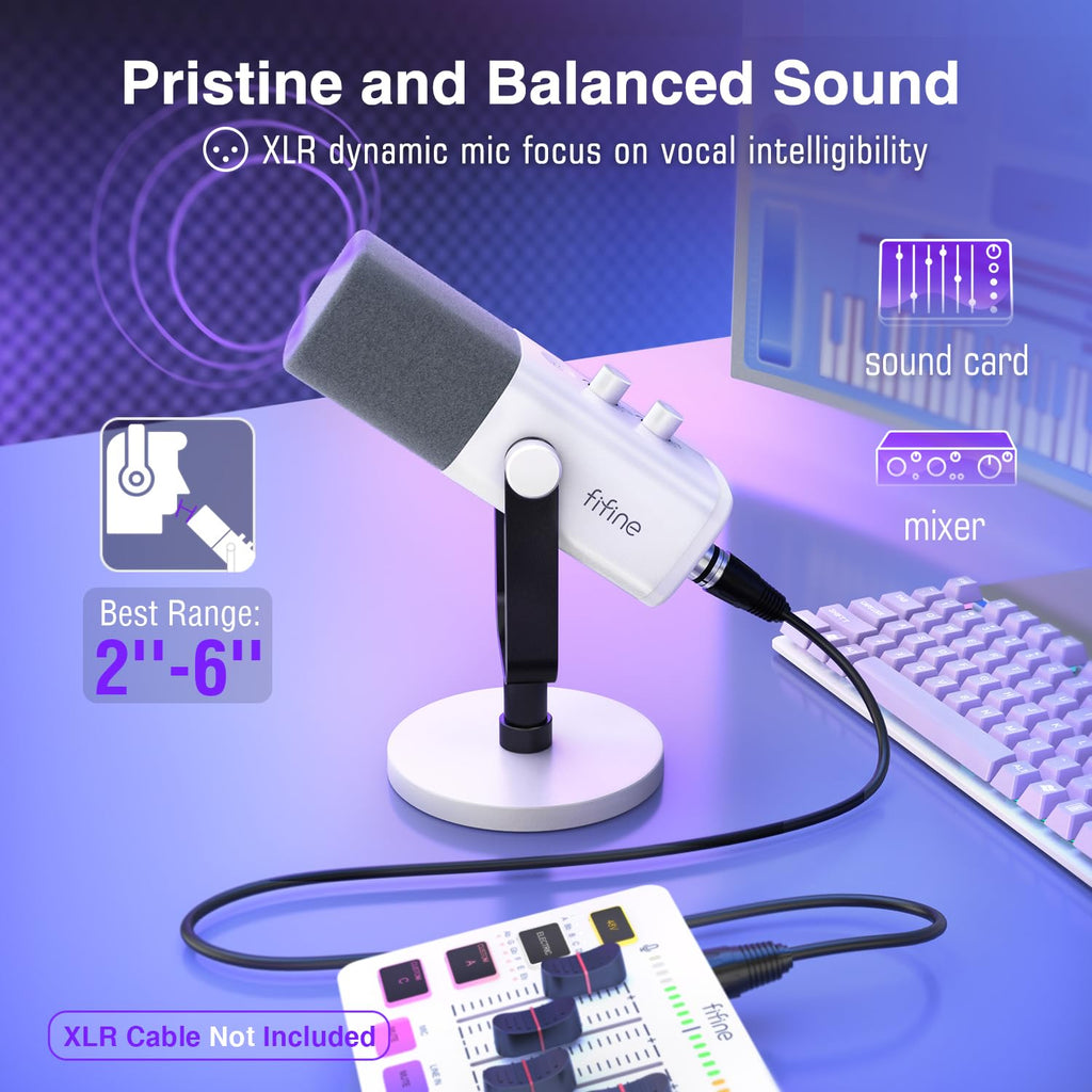 FIFINE USB/XLR Dynamic Microphone AM8