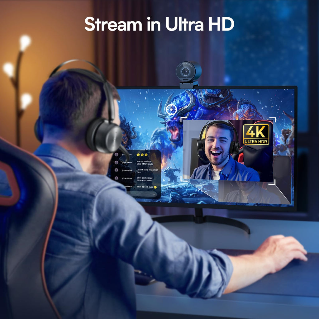 EMEET S600 4K Webcam for Streaming