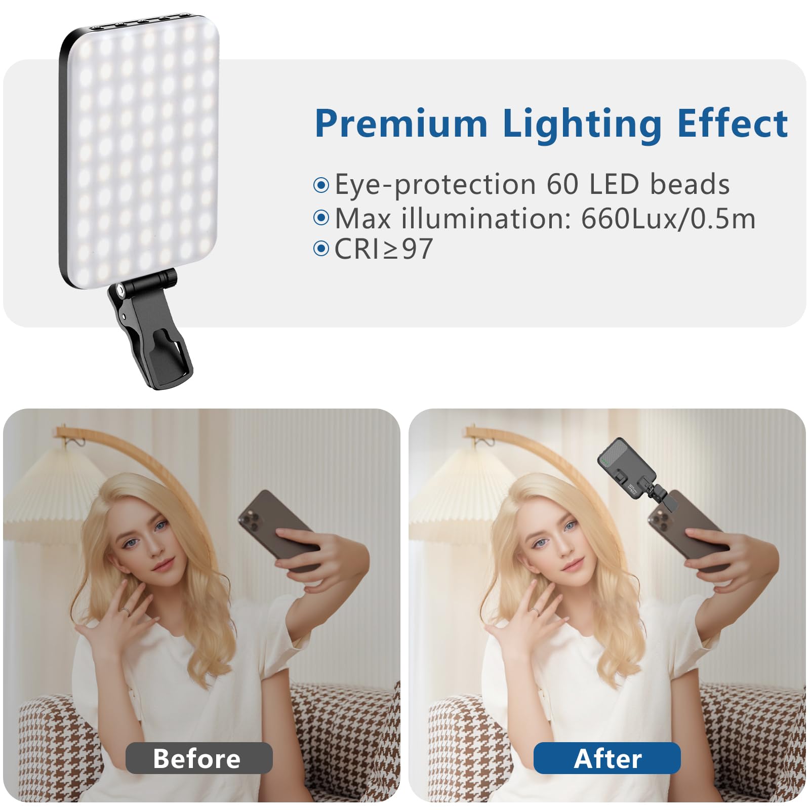 ALTSON 60 LED Portable Selfie Light