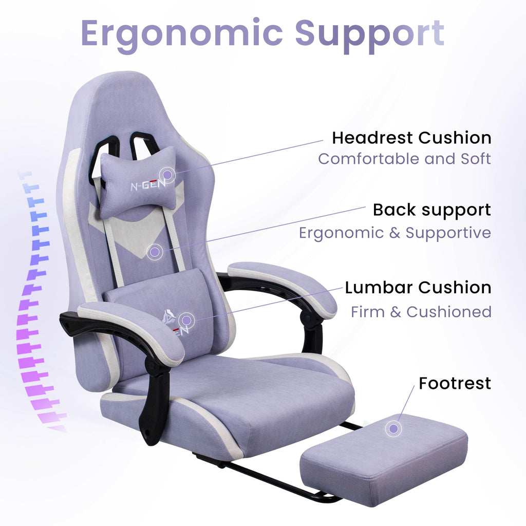 N-GEN Gaming Chair with Footrest
