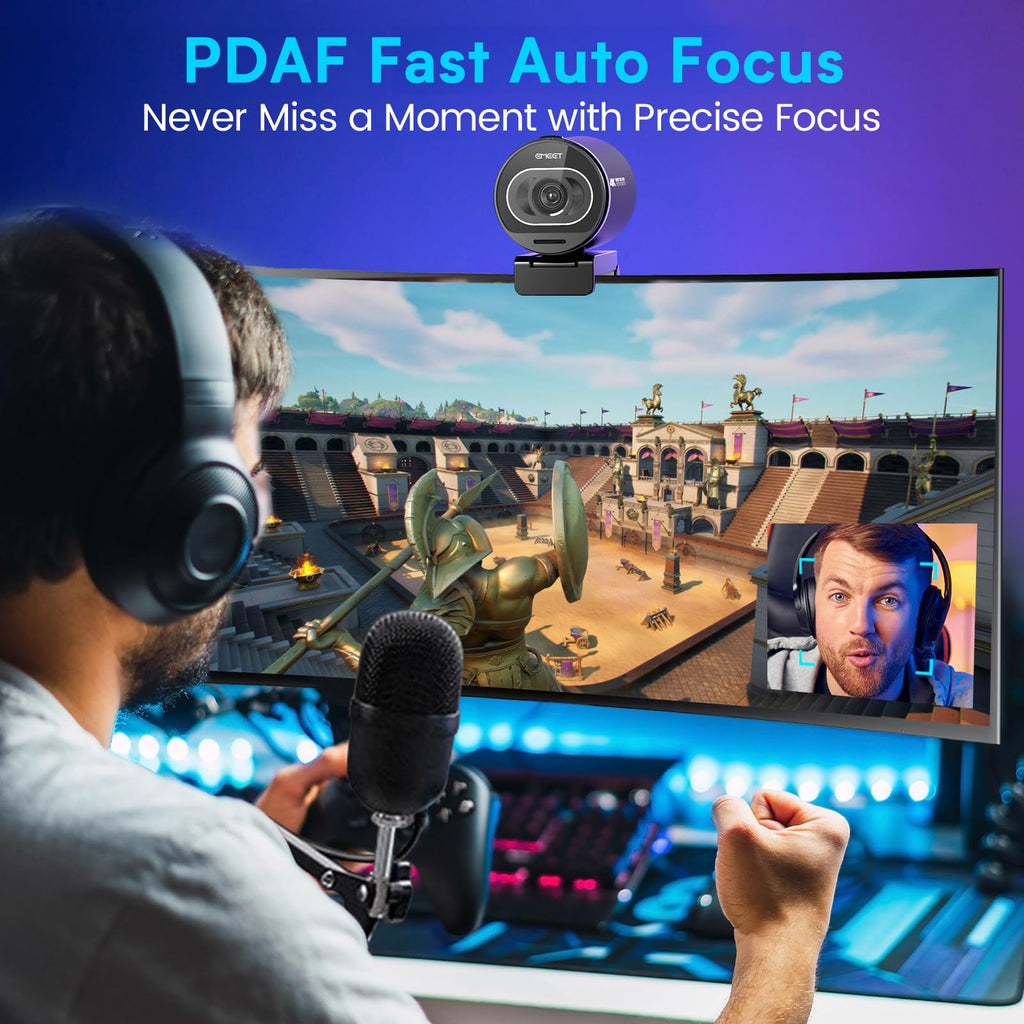 EMEET S600 4K Webcam for Streaming