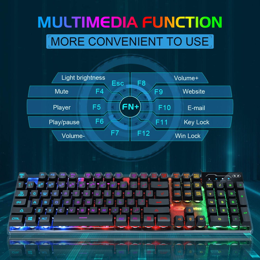 K1 RGB Gaming Keyboard and Mouse Combo