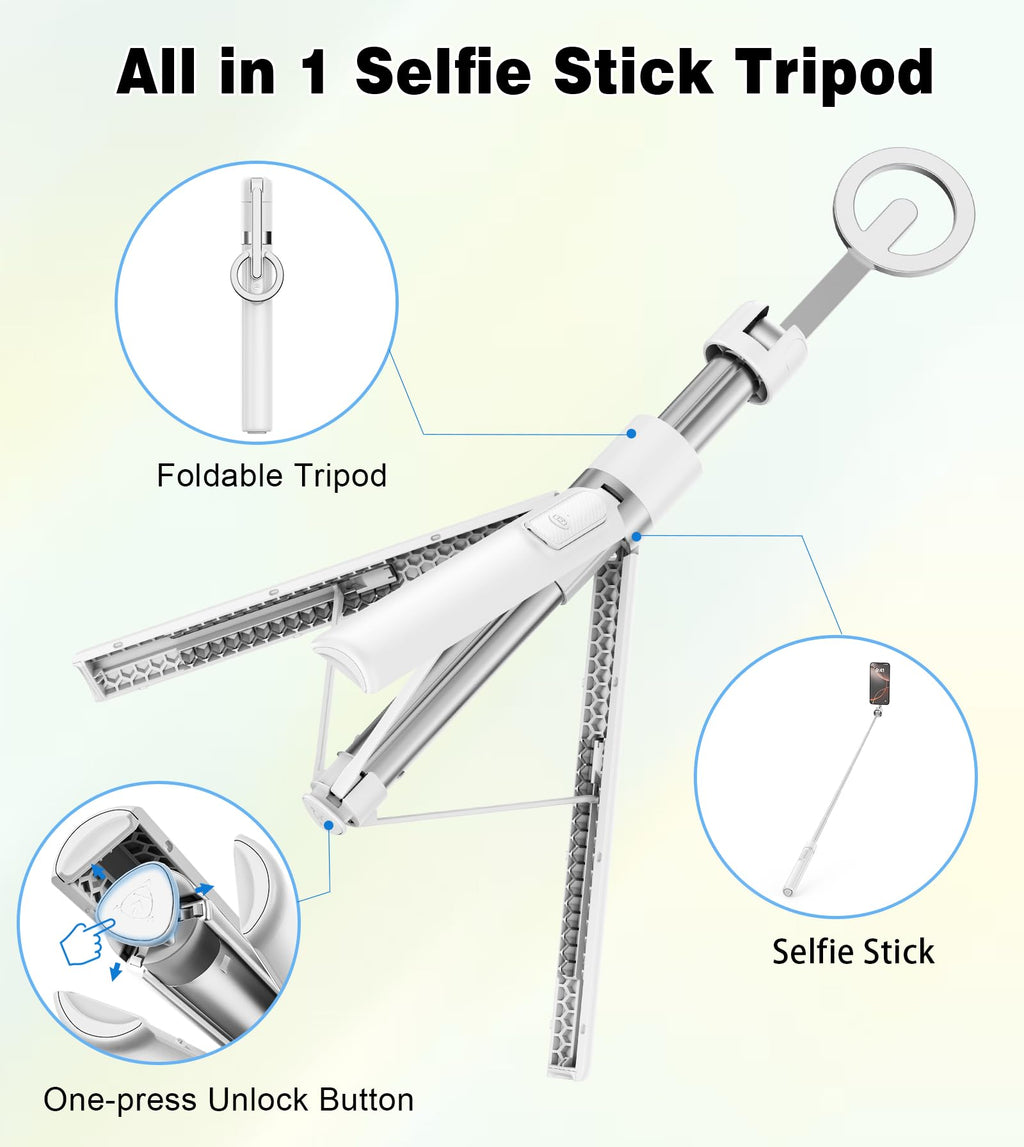 TONEOF Magnetic Selfie Stick Tripod