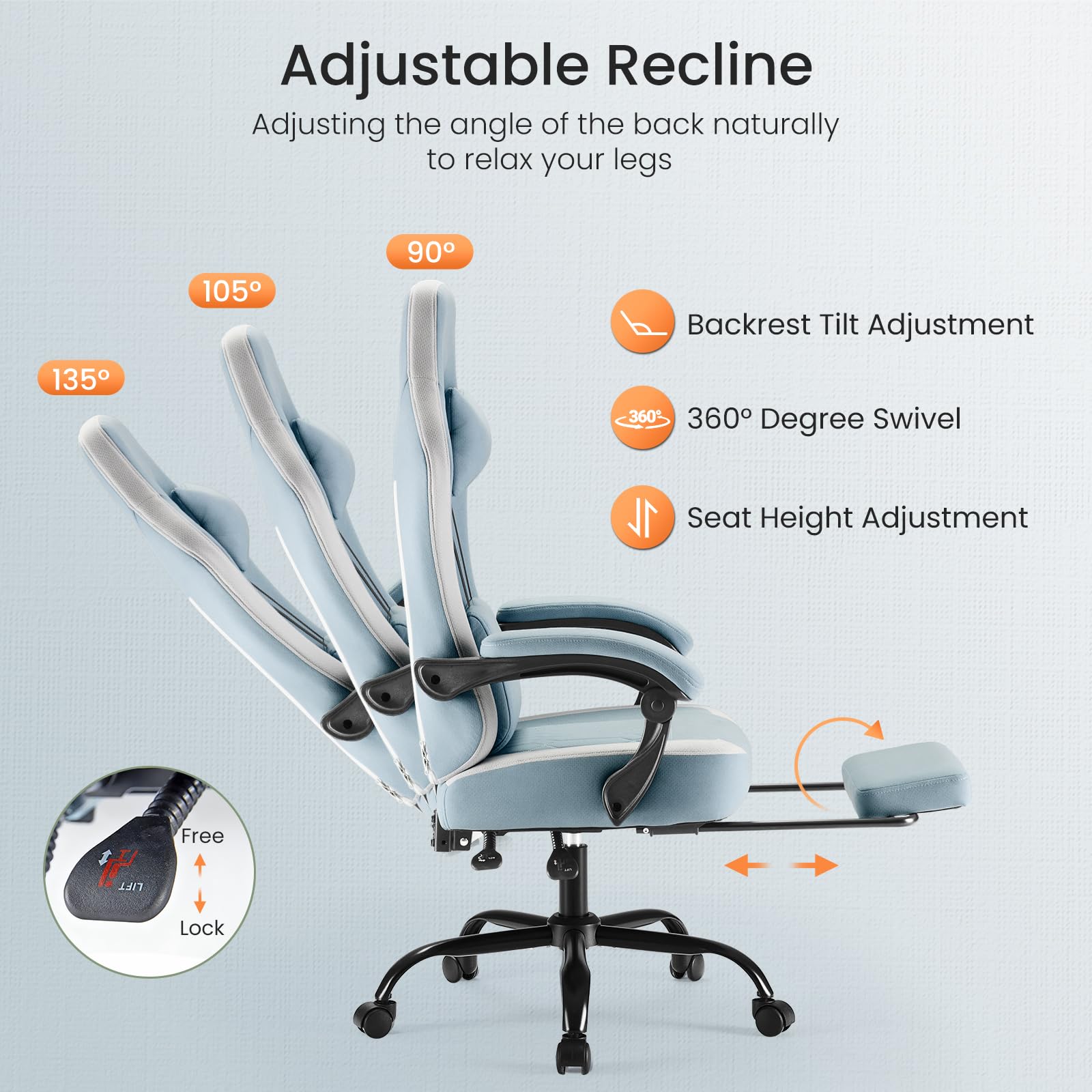 Sweetcrispy Video Game Chair