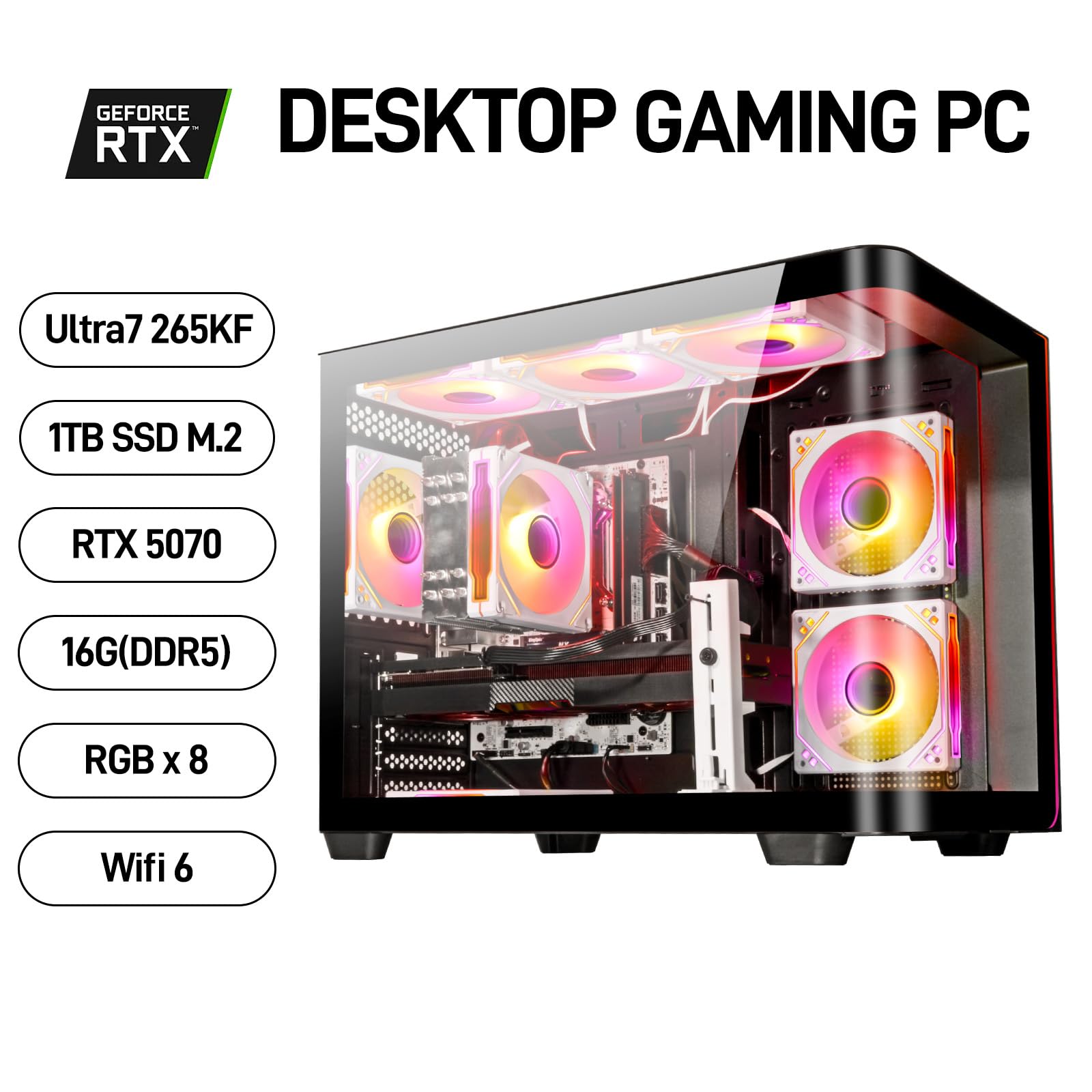 Gaming PC Desktop RTX 5060 Ti