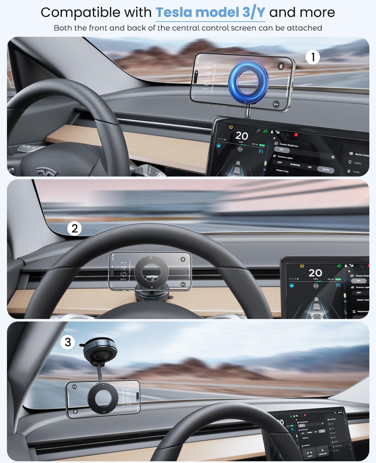 Jononser Magnetic Car Phone Mount