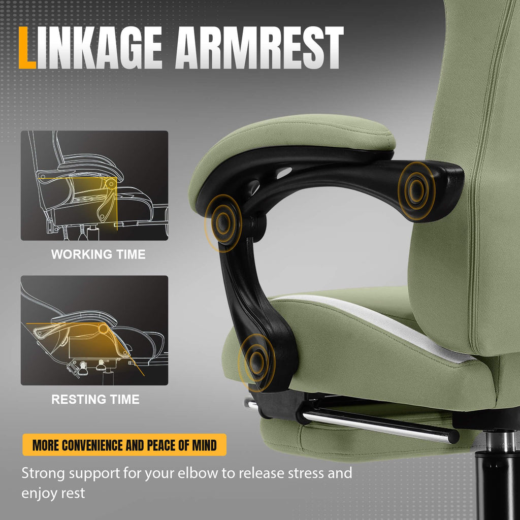 GTPLAYER Gaming Chair with Foot Rest