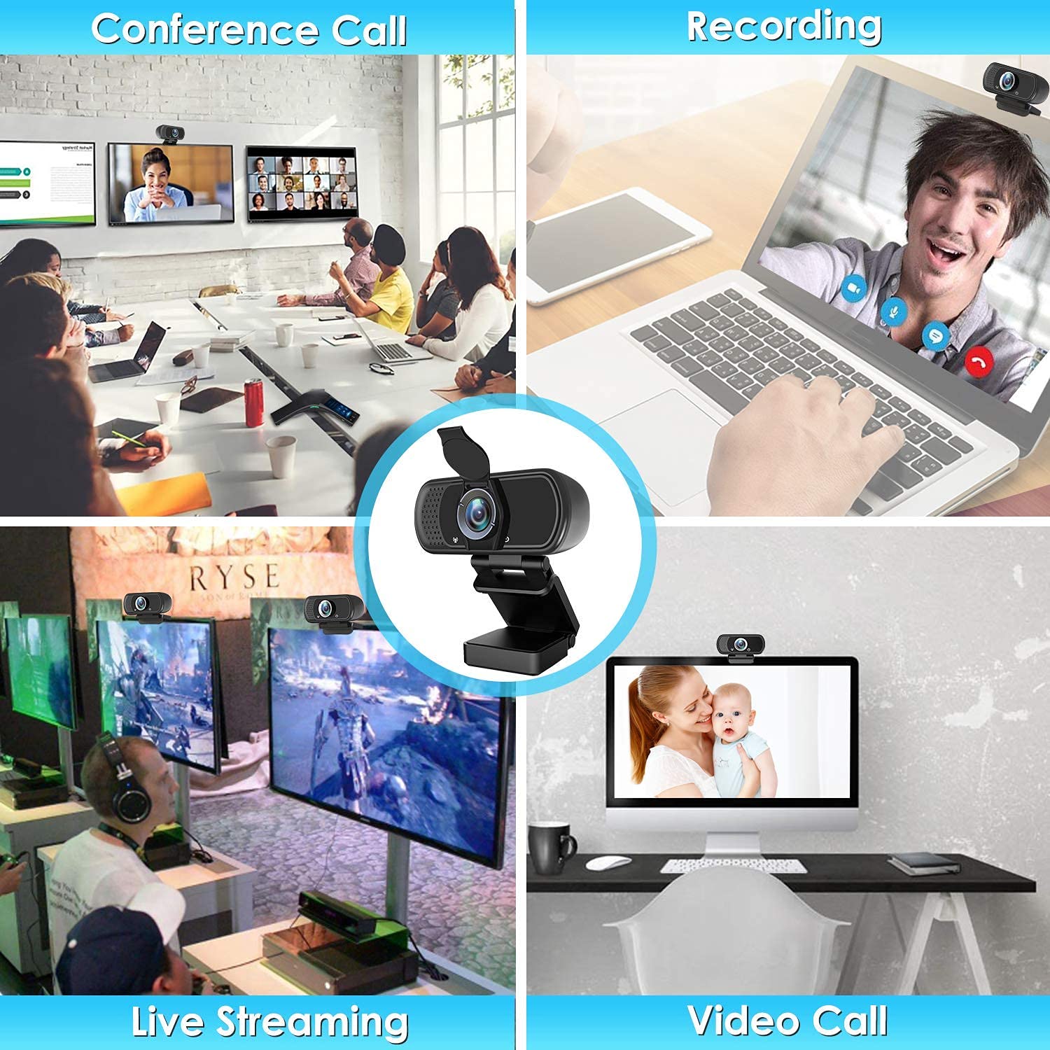 XPCAM USB-C Webcam 1080p
