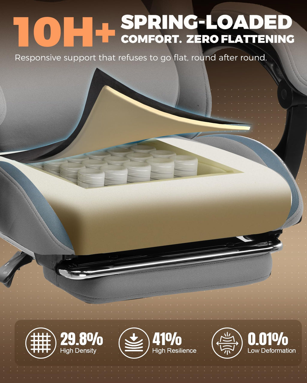 GTPLAYER Gaming Chair with Foot Rest